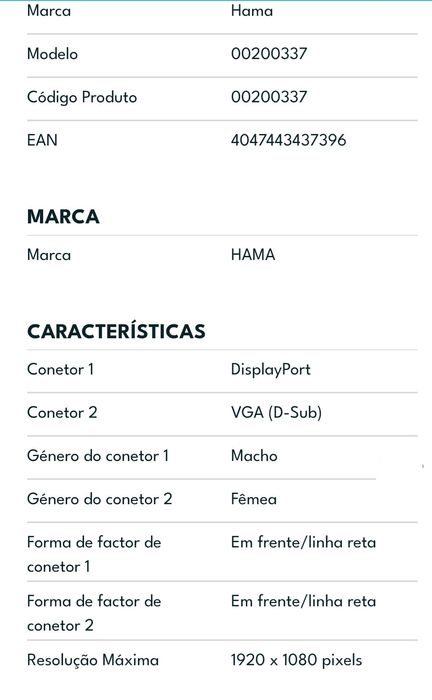 HAMA Display Adapter for VGA64739979195778121