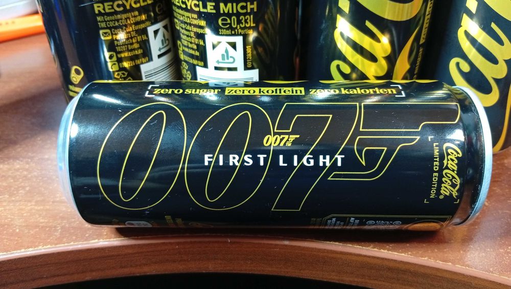 Колекційна Coca-Cola Zero 007 First Light — Limited Edition (Німеччина)