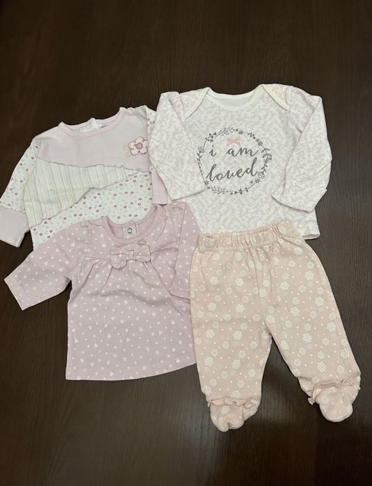 Zestaw dla dziewczynki r. 56-62 bluzka półśpiochy h&m Disney