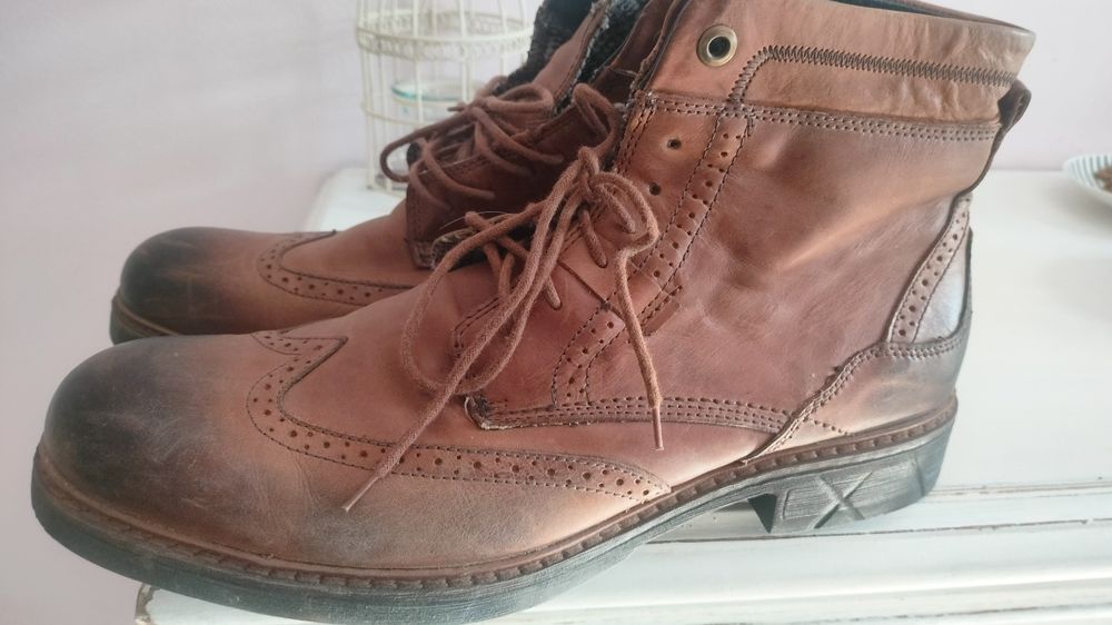 Skórzane męskie buty