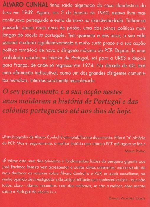 Álvaro Cunhal Biografia Política 4 de José Pacheco Pereira [Ports Inc]