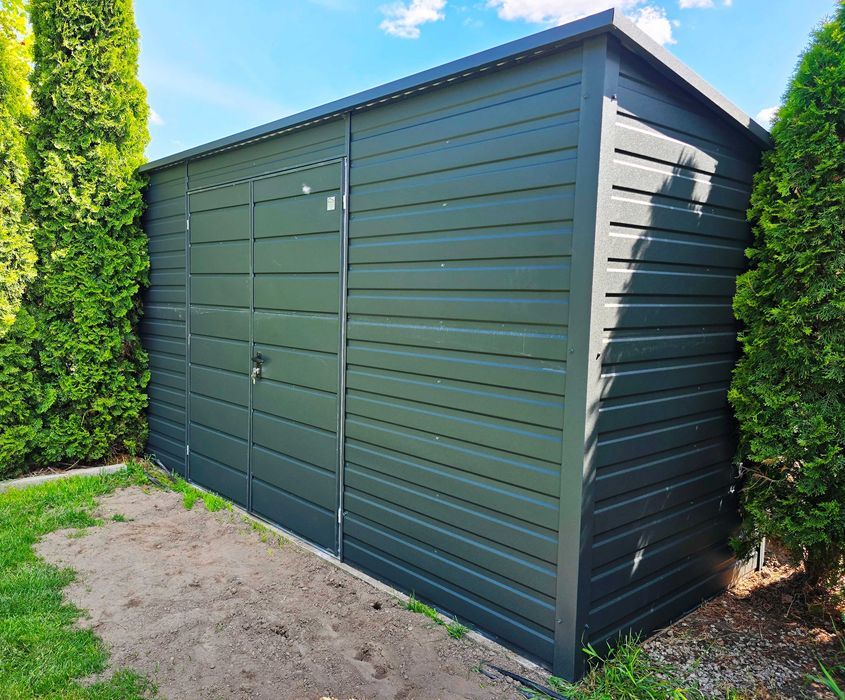 Domek Narzędziowy + Wiata Obita Panelami