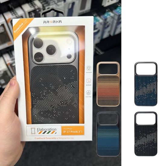 Чохол Ravaka Klein with MagSafe iPhone 17 Pro Max чехол айфон про макс карбоновый карбон