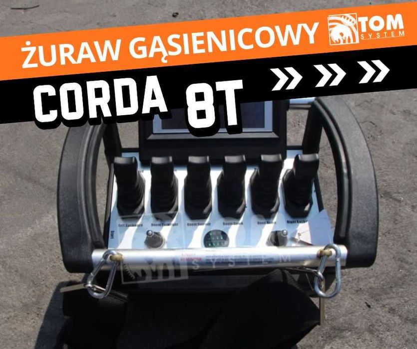 CORDA - Dzwig żuraw gąsienicowy 8T - 18m NOWY Hybryda z UDT