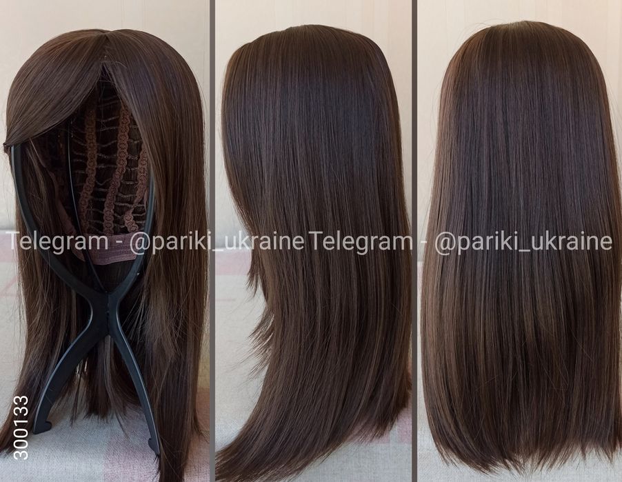 Коротка нова перука, каре, з чолкою, термостійка, парик