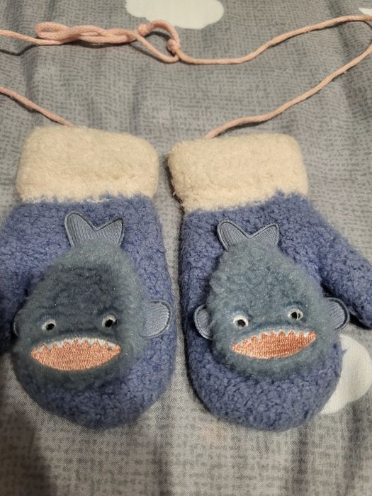 Зимові рукавиці  з рибками