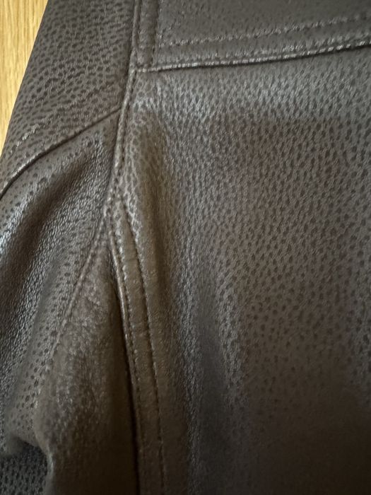 Casaco estilo bomber pele Massimo Dutti tamanho L