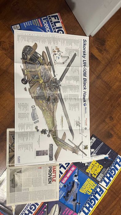 Magazyn Flight International 13 sztuk z plakatami