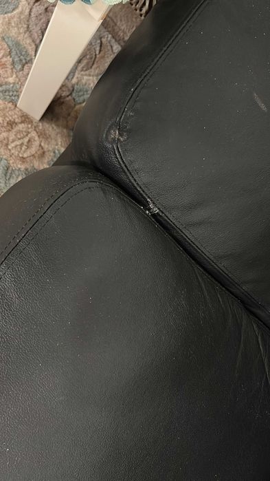 Skórzana kanapa trzyosobowa IKEA