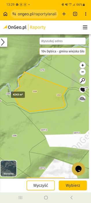 Sprzedam las w miejscowości Głobikowa - Widok 3