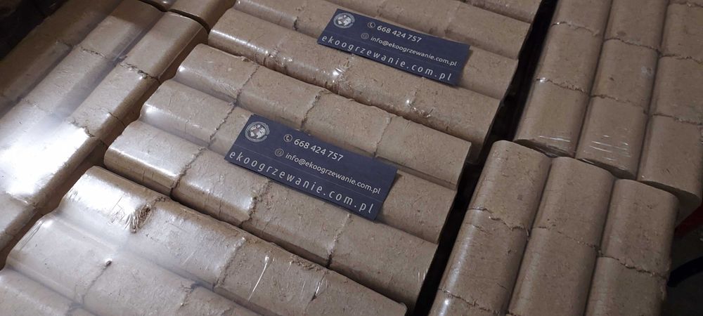 Brykiet lisciasty lub dębowy drzewny 1000kg
