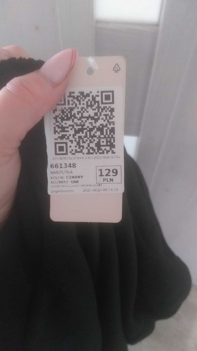 Narzutka czarna plus size