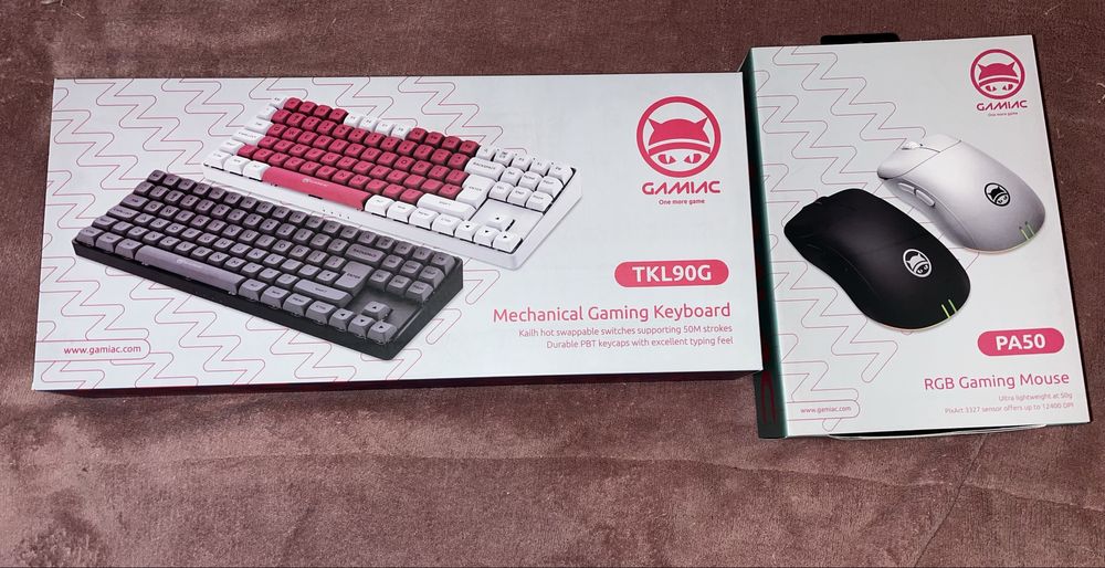 Conjunto Gaming Teclado + Rato Gamiac (NOVO, ainda por Abrir)