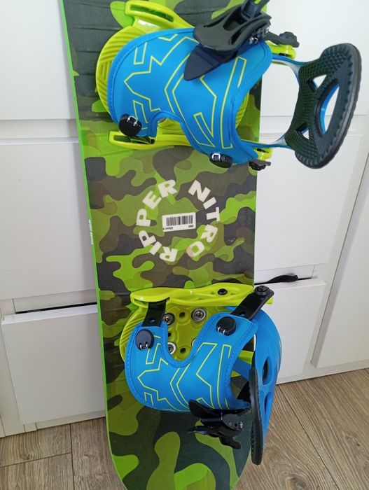 Dziecięca deska snowboardowa nitro 86 wiązania snowboard 90 Burton