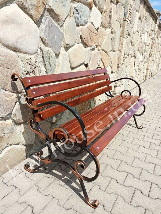 Скамейка садовая, лавка кована 1.5м