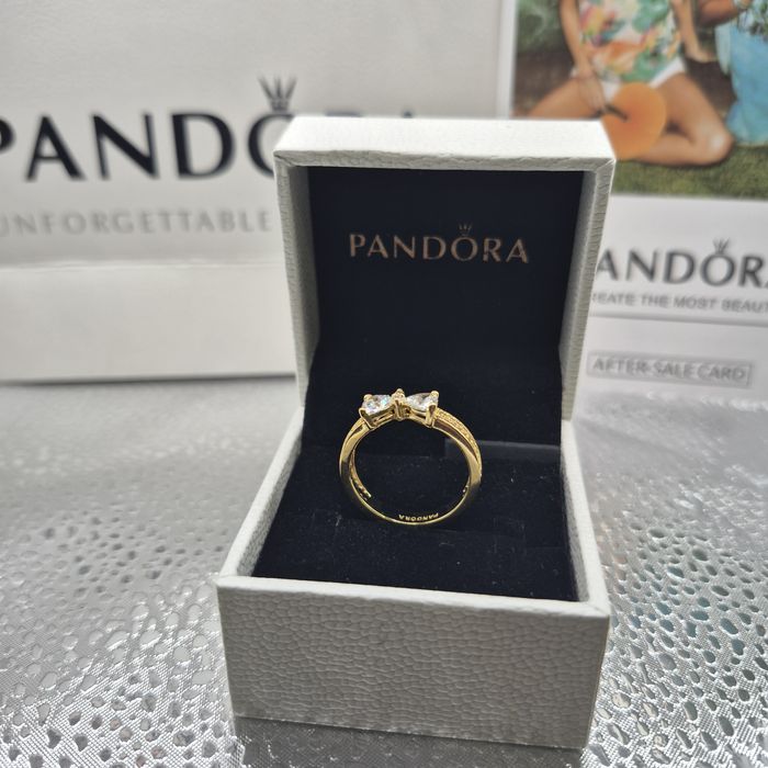 Anel Pandora Laço dourado
