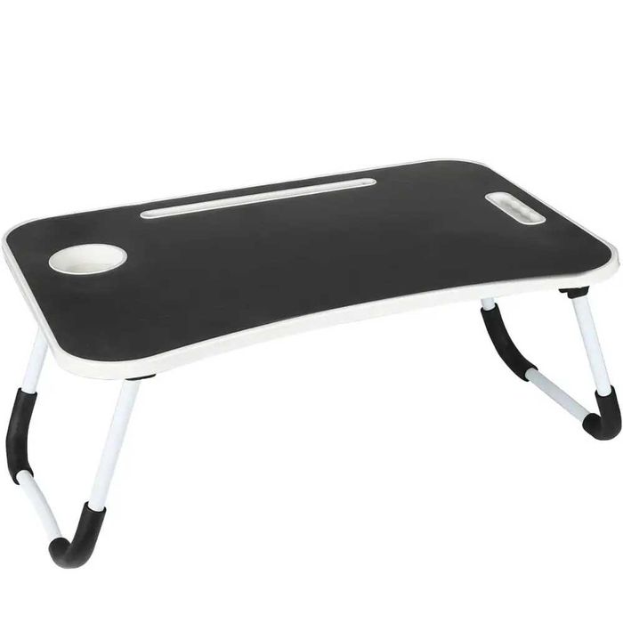 Складной деревянный столик для ноутбука Черный, складаний стіл у ліжко