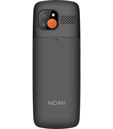 Кнопочний телефон з док станцією Nomi i2440 Black чорного кольору