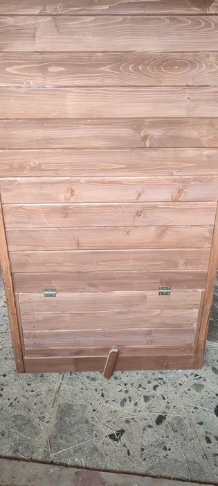 Wychodek, WC, toaleta, kibel drewniany na budowę, na działkę