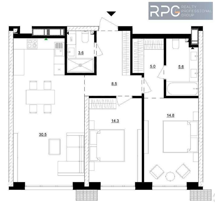 Без Комісії! Продаж 2к квартири Видова буд 13-17 ЖК Русанівська Гавань