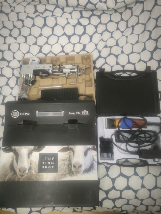 Máquinas Tufting gun e shaver