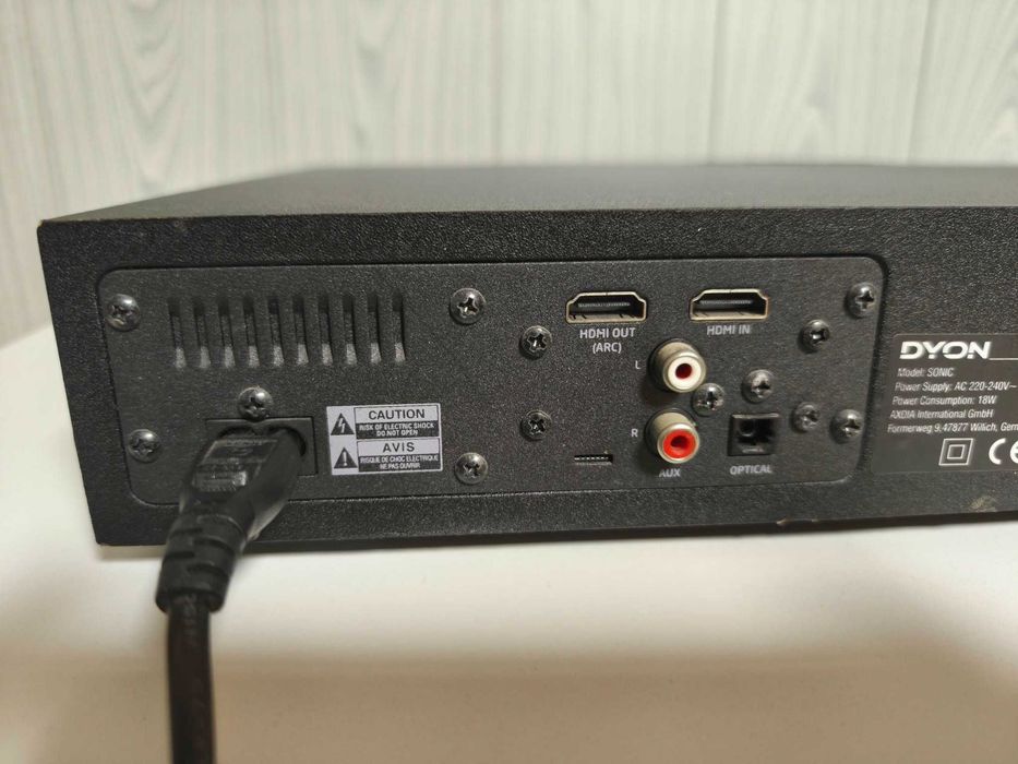 System dźwiękowy DYON Sonic TV z NFC (Bluetooth, HDMI, ARC/CEC) Czarny