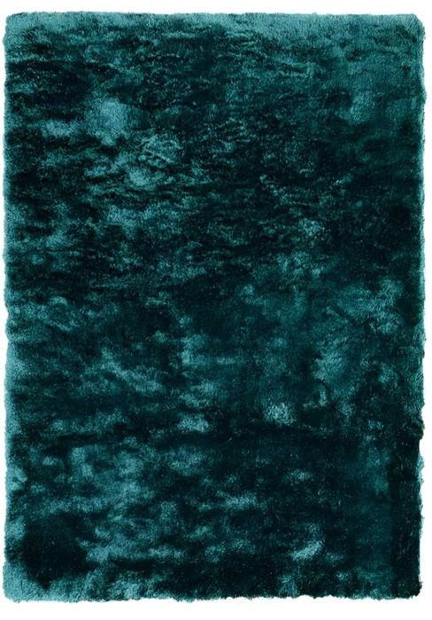 Tapete de pelo alto cor musgo 150x110 cm - Bom estado