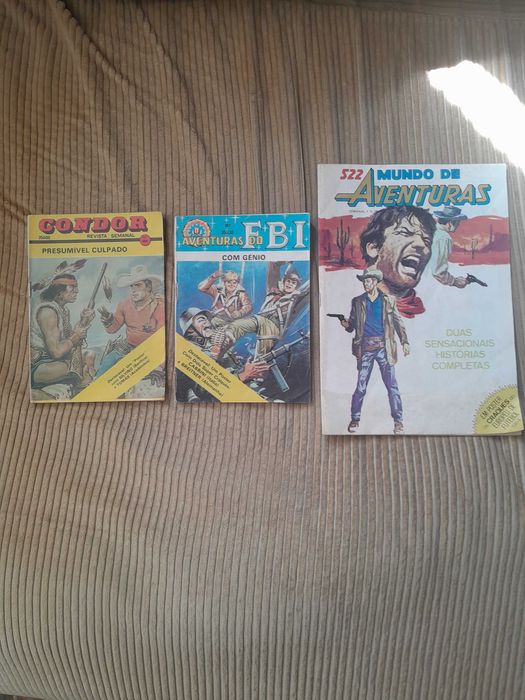 4 Revistas de BD com destacável - Anos 80