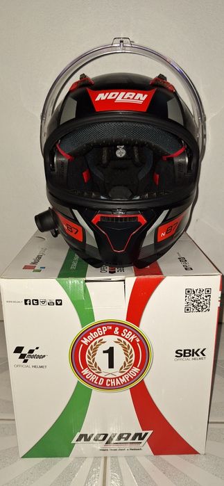 Capacete Nolan N87  (tamanho S) c/ intercomunicador Bluetooth