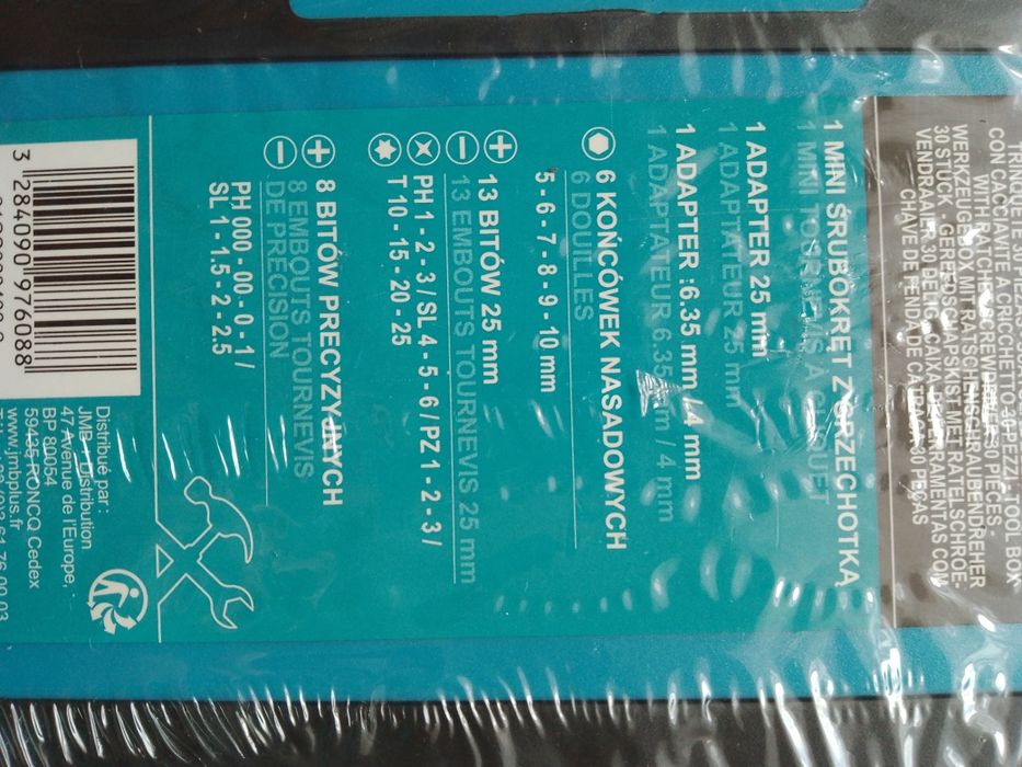 Zestaw wkrętaków 30 elementów