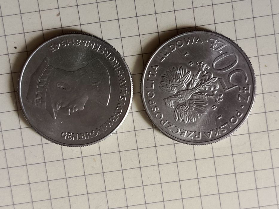 Sikorski 1981 50 zł zestaw moneta gen prl