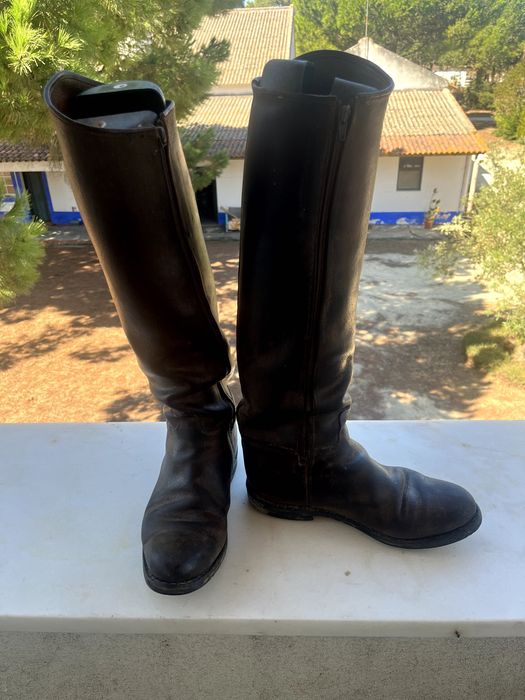 Botas de montar em pele sapataria Barroso
