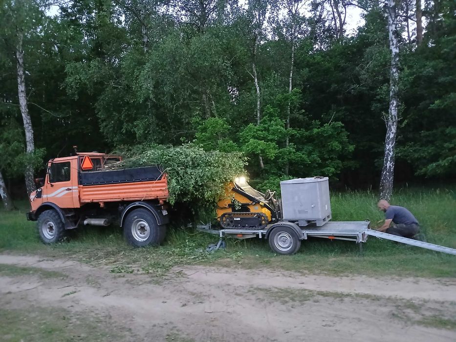 Czyszczenie działek | Mulczowanie | Rębak | Trak mobilny | Prace leśne