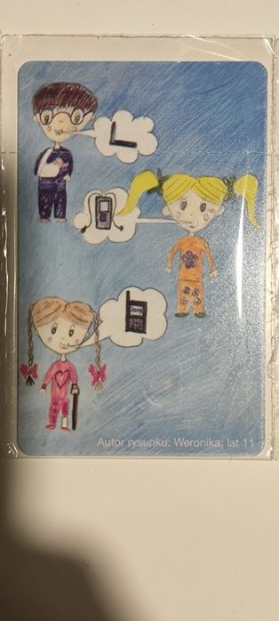 Karta telefoniczna, telefon do mamy, Weronika lat 11