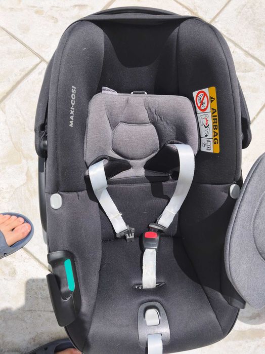 Cadeira auto + isofix + adaptadores para carrinho
