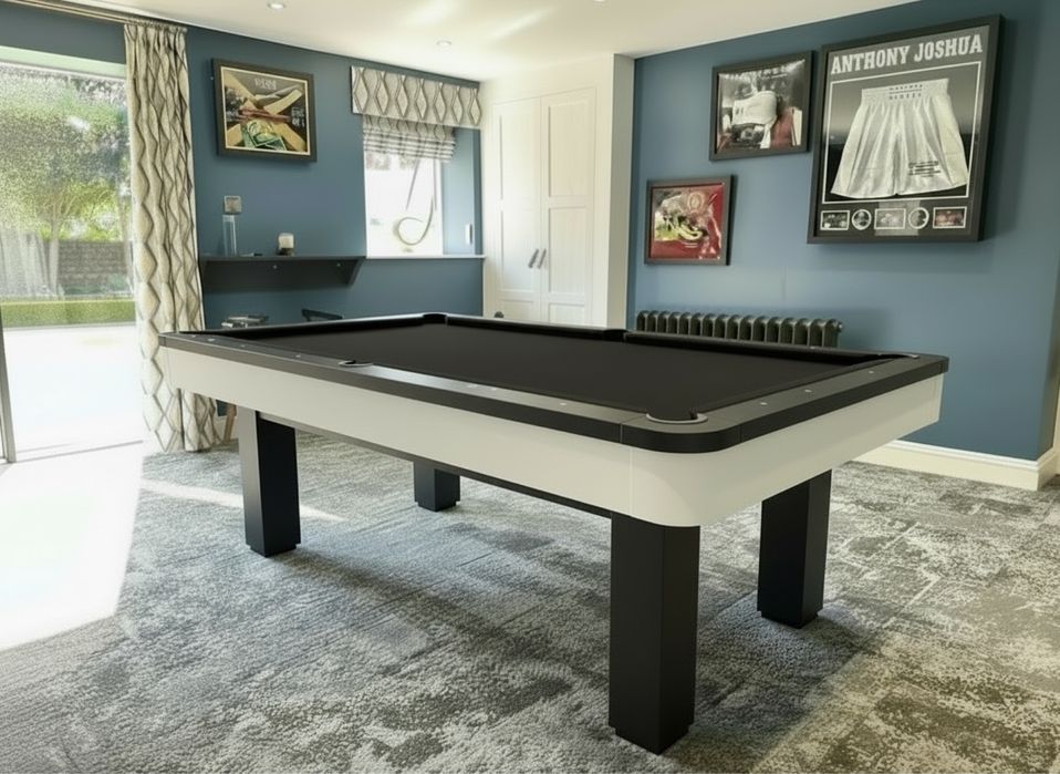 Bilhar usados restaurados como novo  brancos e pretos +tampo refeiçoes