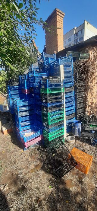 Ящики бананові та пластикові