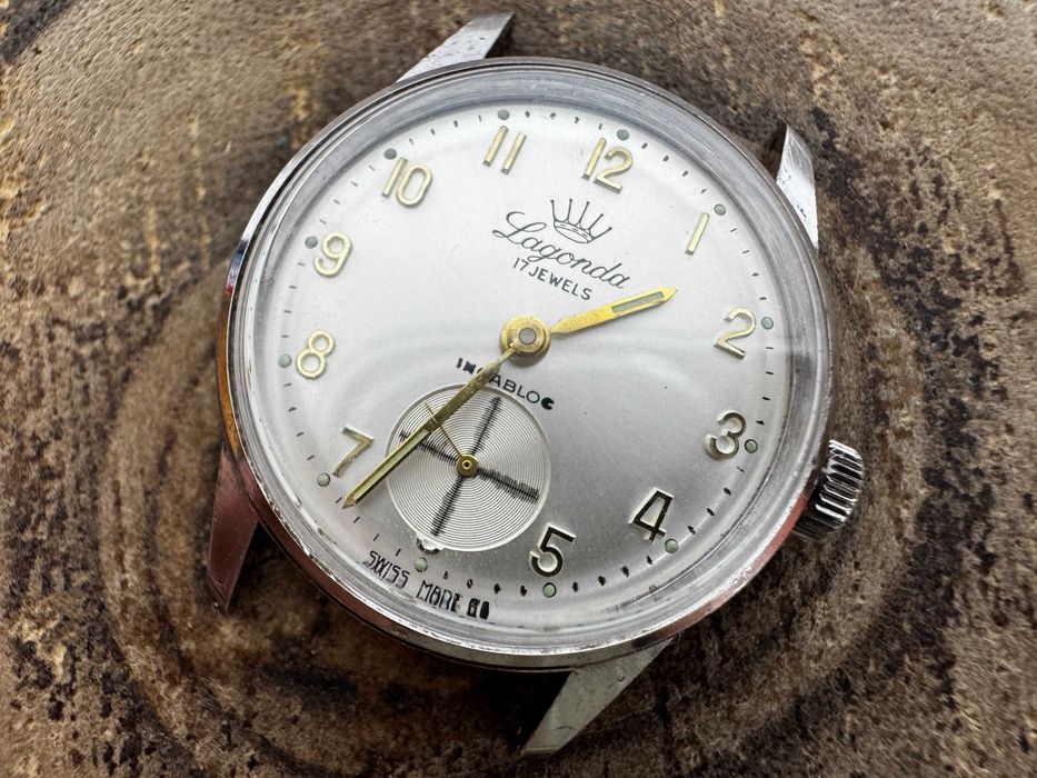 zegarek męski - Lagonda - Incabloc - na dobrym chodzie