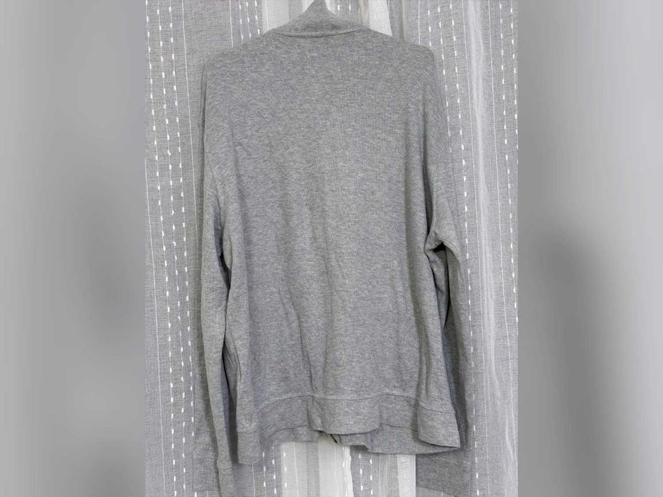 bluza Ralph Lauren szara logo na zamek stójka XL