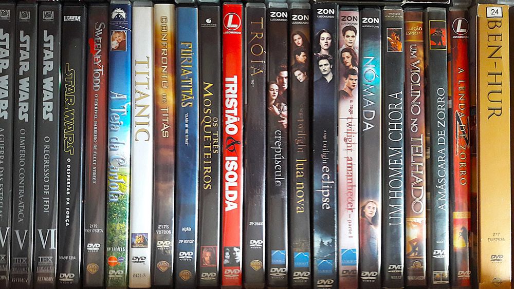 DVDs originais semi-novos - Vários títulos de filmes