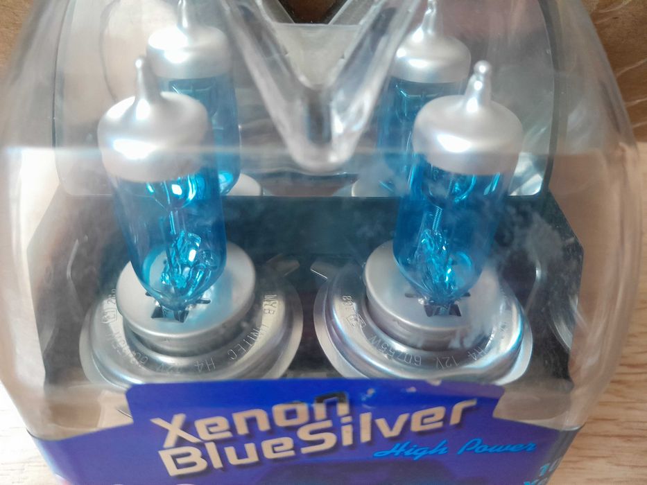 Żarówka H4 12V 60/55W Xenon Blue Silver