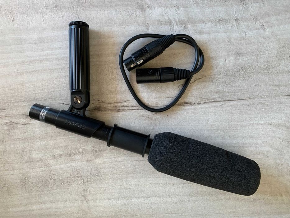 Sony ECM 674 Microfone Condensador Shotgun