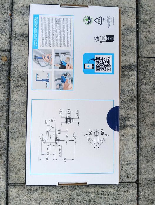 Grohe Bateria Umywalkowa Czarny Matt