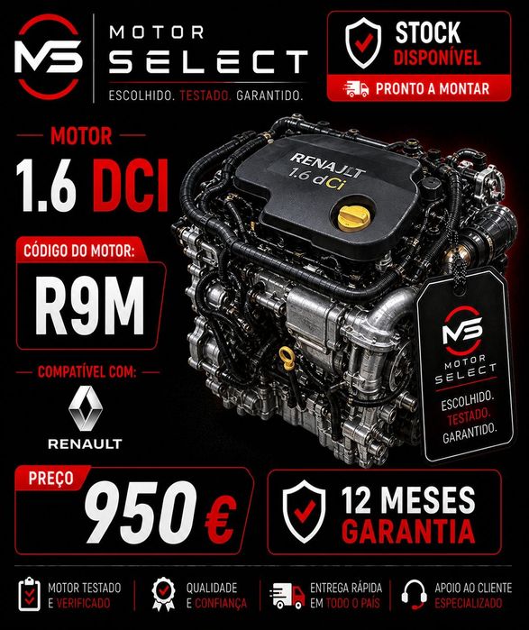 Motor 1.6 DCI Garantia 12meses