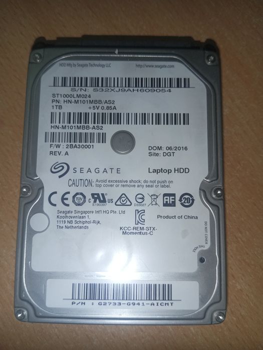 Жесткі диски  Hdd 2.5 Sata 1tb