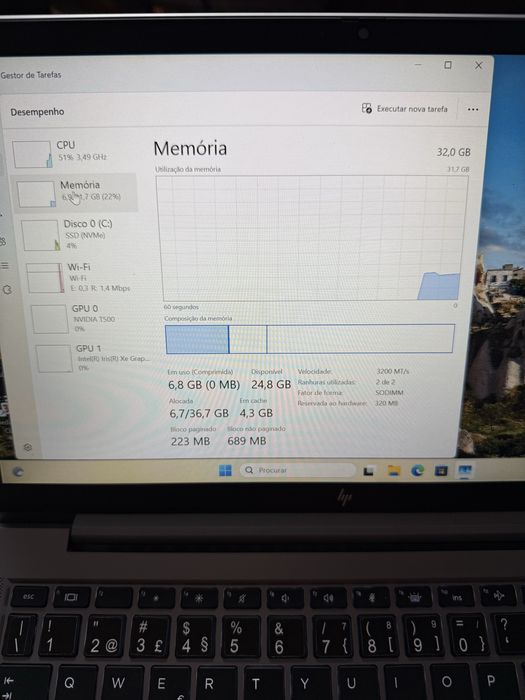 Portátil HP ZBook Firefly Workstation G8 14” i7 11th 32GB RAM 512GB M2 Nvidia Quadro T500 4GB