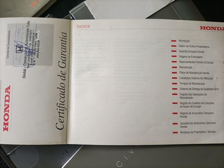 Complete Instruction Manual for Honda Civic Aerodeck Car – Very Good Condition64564068971777121