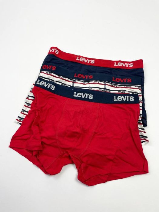 Остання! Розмір M - Труси Levi's Men's Boxer Briefs (червоні/білі/син