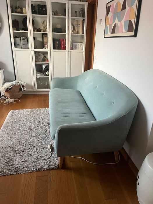 Sofa conforama azul claro