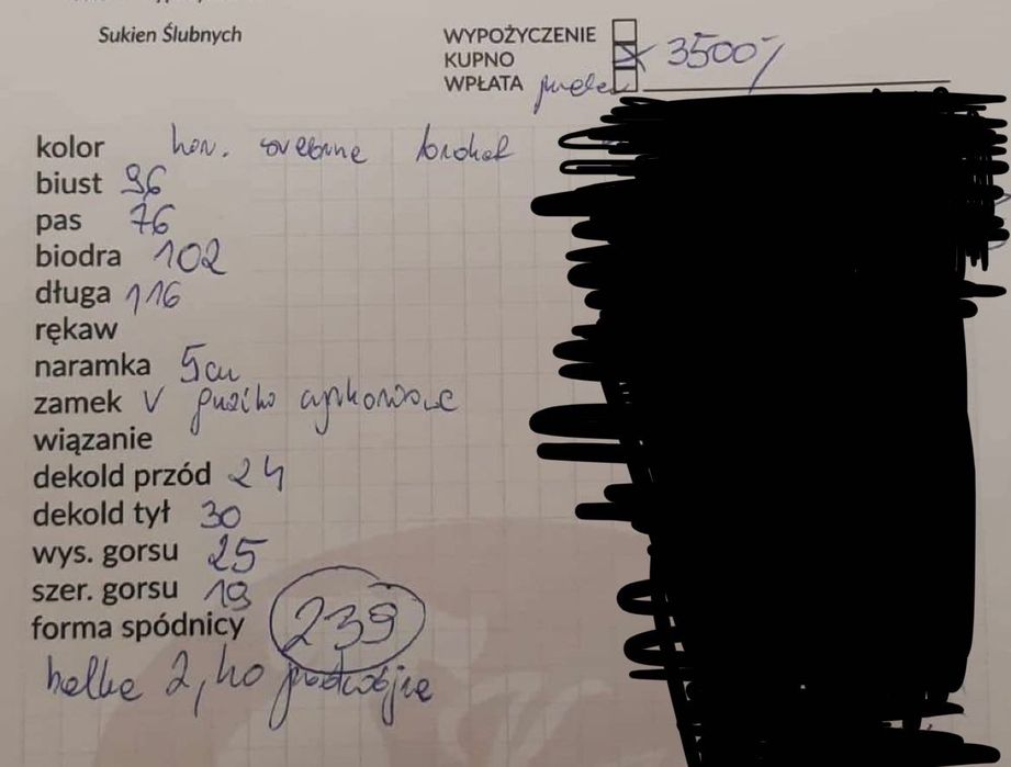 Piękna, błyszcząca, biała suknia ślubna